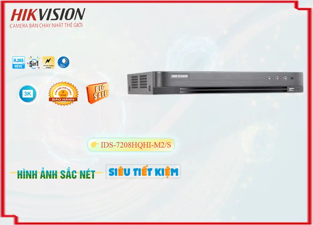 iDS-7208HQHI-M2/S Hikvision giá rẻ chất lượng cao iDS-7208HQHI-M2/S Hikvision giá rẻ chất lượng cao