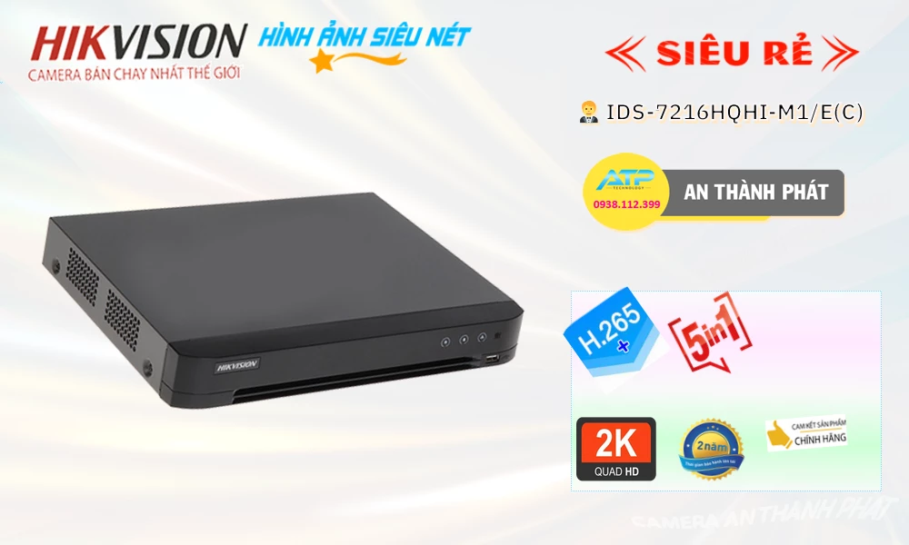 iDS-7216HQHI-M1/E(C) Hình Ảnh Đẹp Hikvision