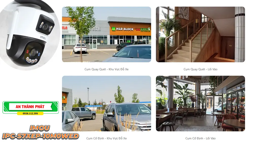 Không Dây Chức năng chuyên dụng Phát hiện chuyển động người bằng cảm biến AI IPC-S7XEP-10M0WED sắc nét Wifi Imou 👍