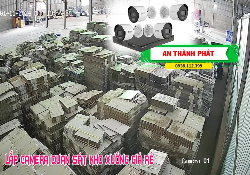 lắp camera giám sát nhà xưởng sản xuất giá rẻ