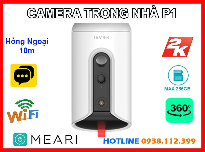 Camera Wifi Meari P1 (3MP), lắp đặt camera Meari P1, camera quan sát Meari P1, Meari P1, P1, camera Meari P1 giá rẻ, lắp đặt camera chăm thú cưng Meari P1, camera giám sát Meari P1, camera Meari P1 chính hãng,